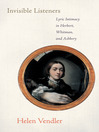 Invisible Listeners (eBook): Lyric Intimacy in Herbert, Whitman, and Ashbery